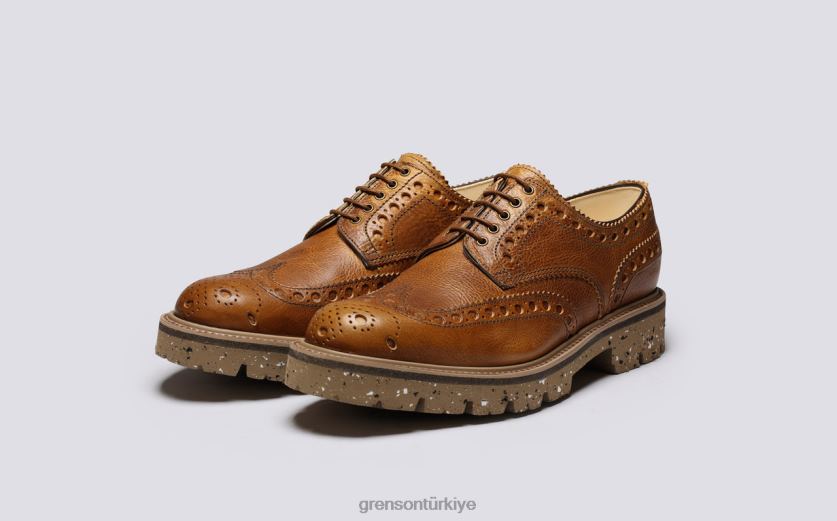 Grenson Archie erkekler kahverengi ayakkabılar B466H109