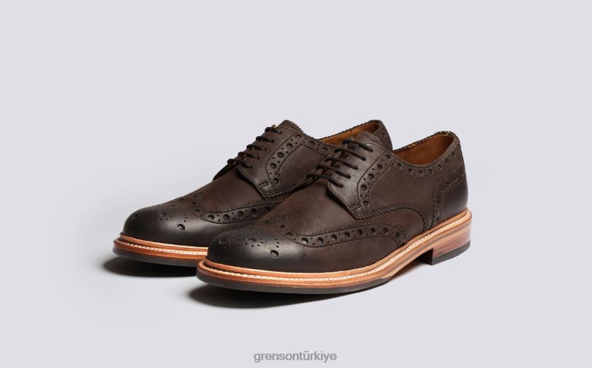 Grenson Archie erkekler kahverengi ayakkabılar B466H113