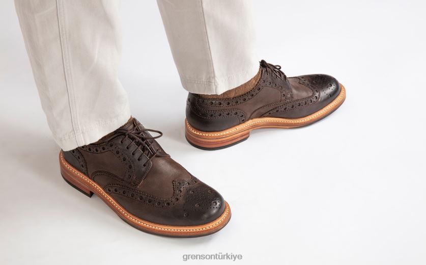 Grenson Archie erkekler kahverengi ayakkabılar B466H113