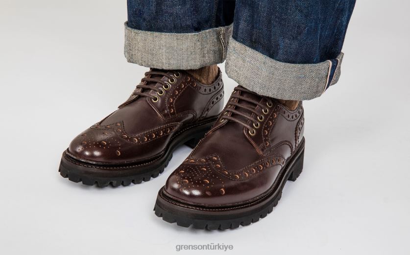 Grenson Archie erkekler kahverengi ayakkabılar B466H114