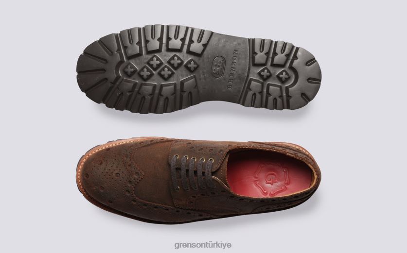 Grenson Archie erkekler kahverengi ayakkabılar B466H122