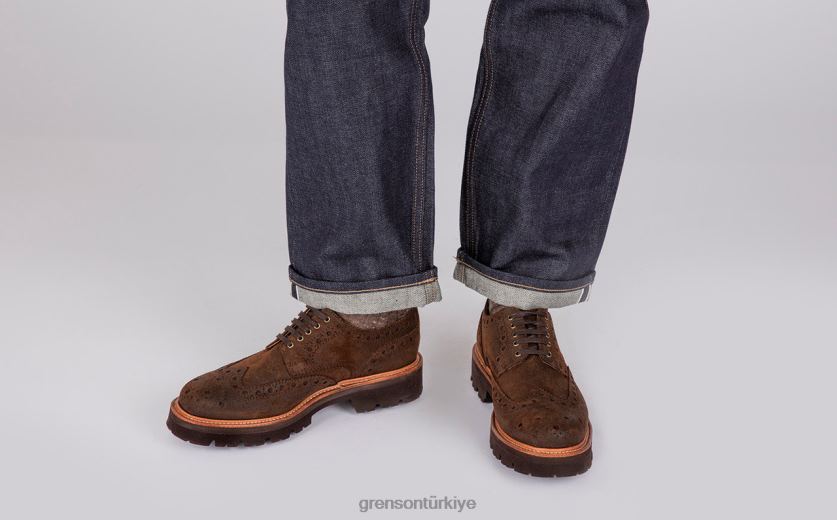 Grenson Archie erkekler kahverengi ayakkabılar B466H122