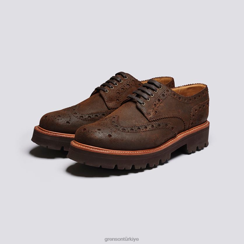 Grenson Archie erkekler kahverengi ayakkabılar B466H122