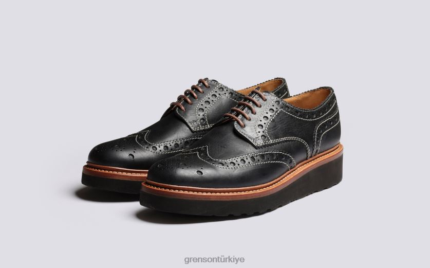 Grenson Archie erkekler siyah ayakkabılar B466H115