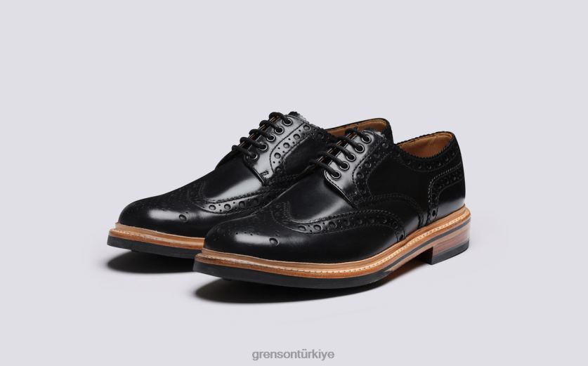 Grenson Archie erkekler siyah ayakkabılar B466H117