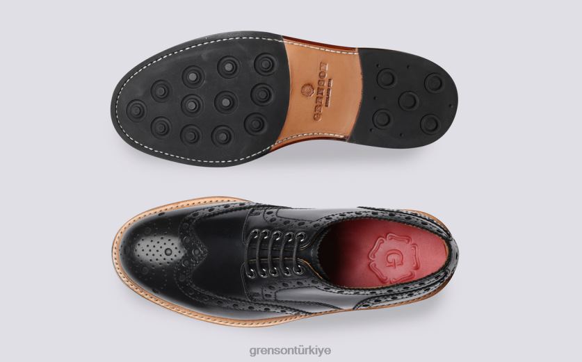 Grenson Archie erkekler siyah ayakkabılar B466H117
