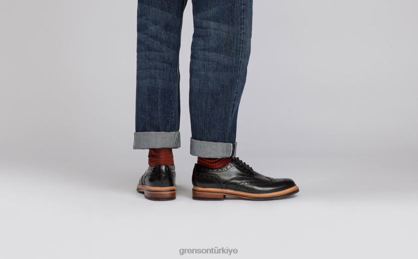 Grenson Archie erkekler siyah ayakkabılar B466H117
