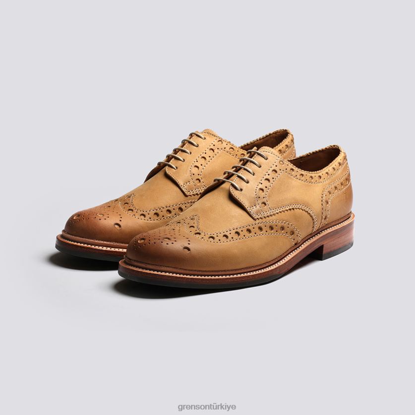 Grenson Archie erkekler zencefil perdahlı ayakkabılar B466H110