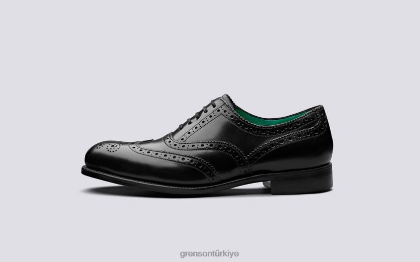 Grenson Harrow erkekler siyah/yeşim ayakkabılar B466H125