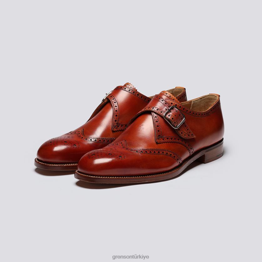 Grenson Shrewsbury erkekler konyak ayakkabılar B466H124