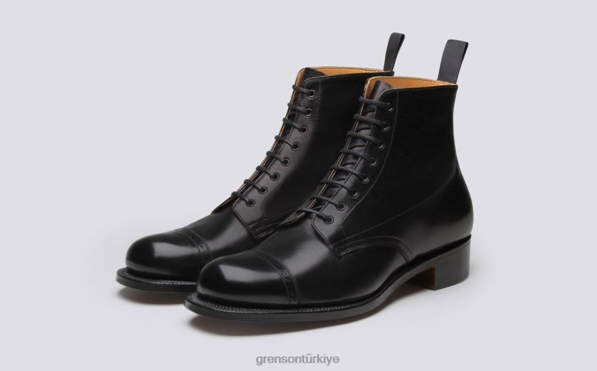Grenson ayakkabı 1 erkekler siyah bot ayakkabı B466H37