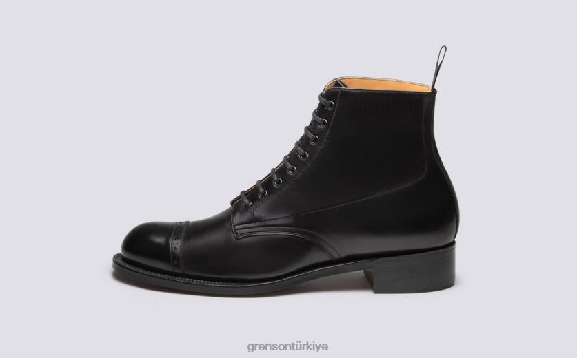 Grenson ayakkabı 1 erkekler siyah bot ayakkabı B466H37