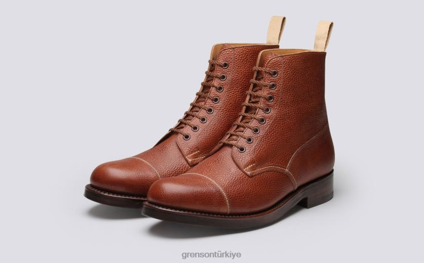 Grenson ayakkabı 3 erkekler konyak bot ayakkabı B466H38