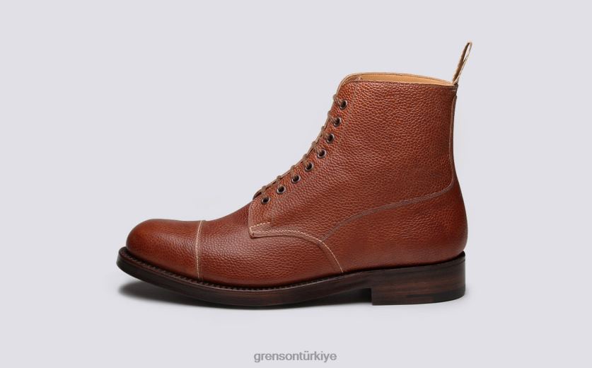 Grenson ayakkabı 3 erkekler konyak bot ayakkabı B466H38