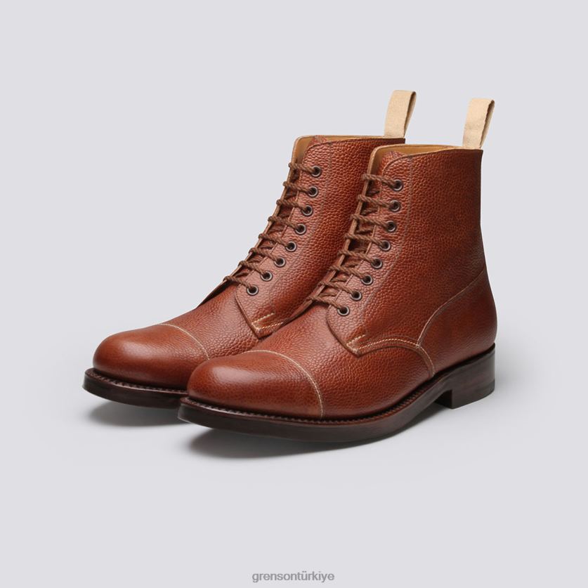 Grenson ayakkabı 3 erkekler konyak bot ayakkabı B466H38