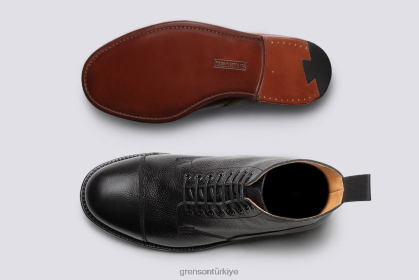 Grenson ayakkabı 3 erkekler siyah bot ayakkabı B466H39
