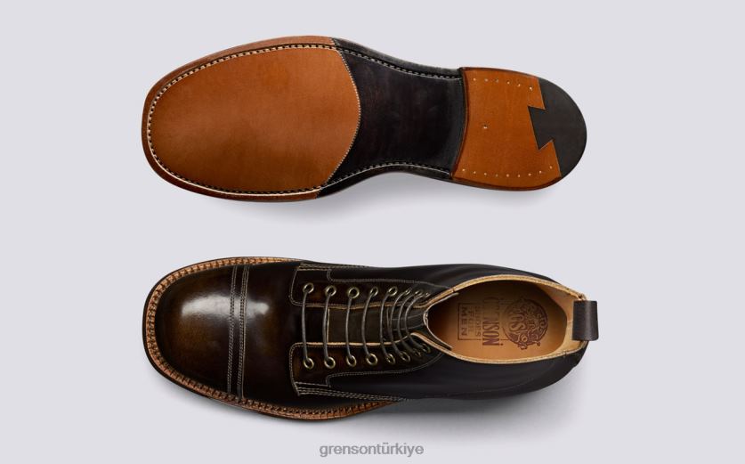 Grenson ayakkabı 9 erkekler ceviz turşusu bot ayakkabı B466H40