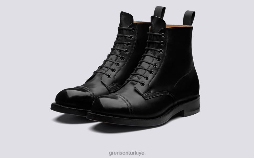 Grenson ayakkabı 9 erkekler siyah bot ayakkabı B466H41