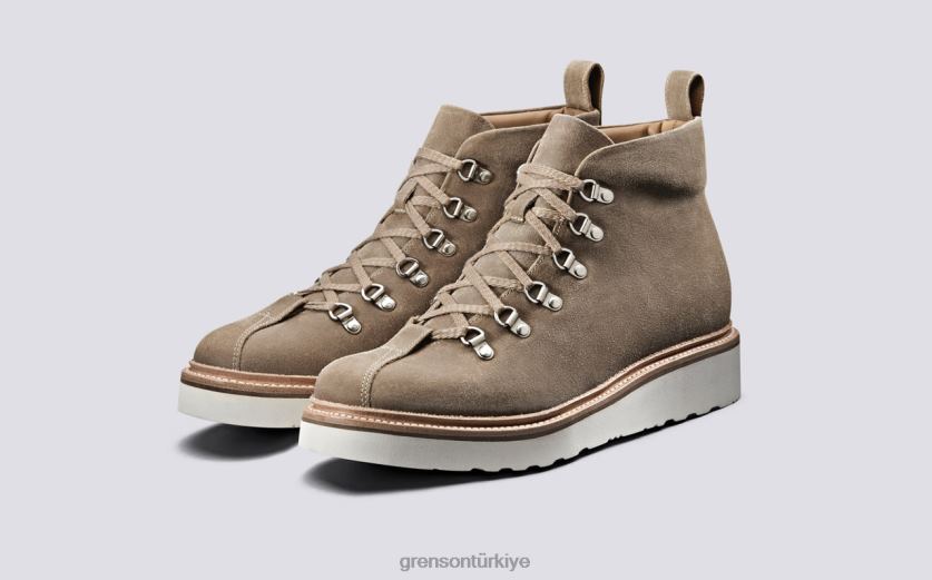Grenson bobby erkekler boz kahverengi bot ayakkabı B466H46