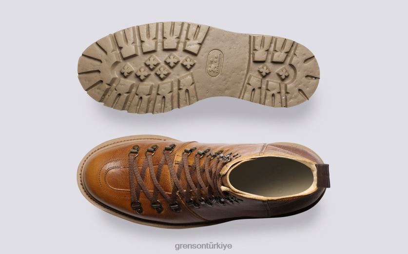 Grenson brady erkekler kahverengi bot ayakkabı B466H17