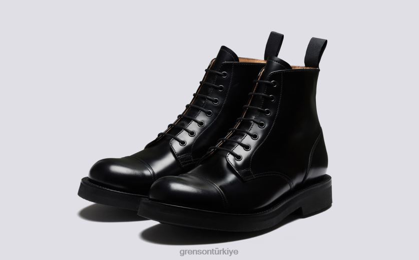 Grenson desmond erkekler siyah bot ayakkabı B466H14