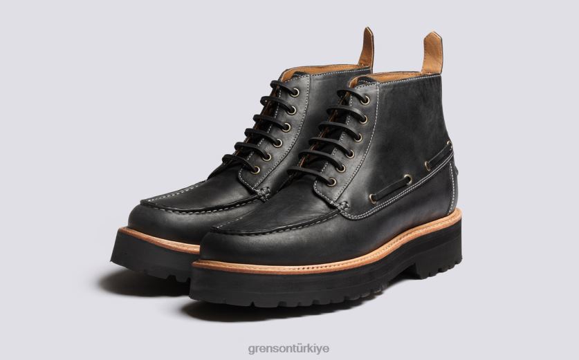 Grenson doğu bölgesi erkekler siyah bot ayakkabı B466H24