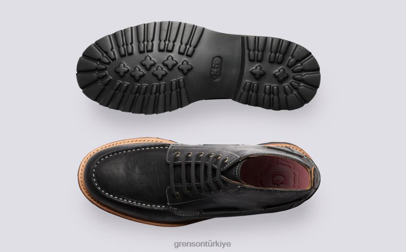 Grenson doğu bölgesi erkekler siyah bot ayakkabı B466H24