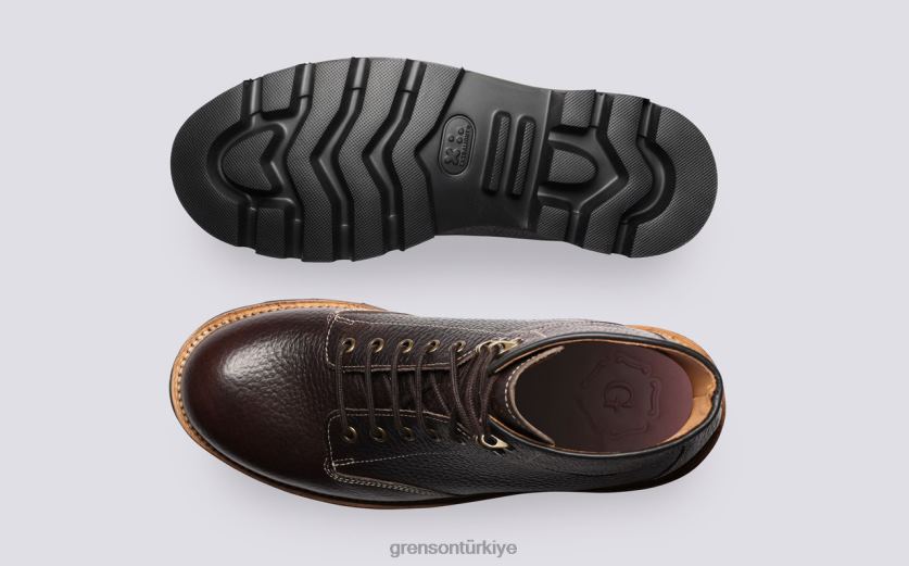 Grenson emmett erkekler kahverengi bot ayakkabı B466H26