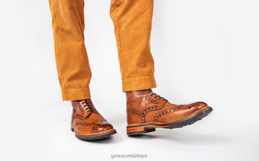 Grenson fred erkekler bronzlaşmak bot ayakkabı B466H33