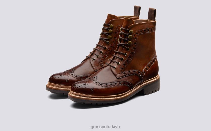 Grenson fred erkekler bronzlaşmak bot ayakkabı B466H34