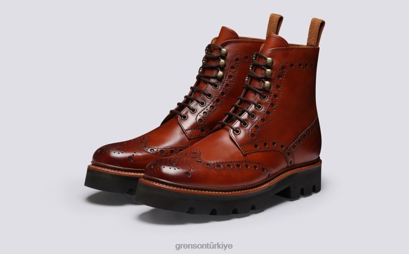 Grenson fred erkekler bronzlaşmak bot ayakkabı B466H35