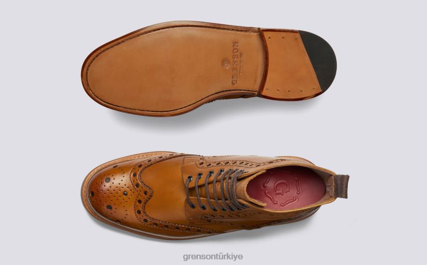 Grenson fred erkekler bronzlaşmak bot ayakkabı B466H3