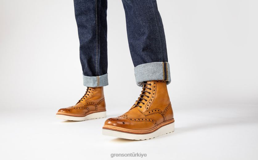 Grenson fred erkekler bronzlaşmak bot ayakkabı B466H7