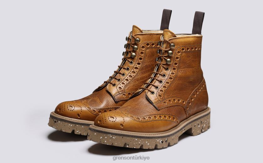 Grenson fred erkekler kahverengi bot ayakkabı B466H28