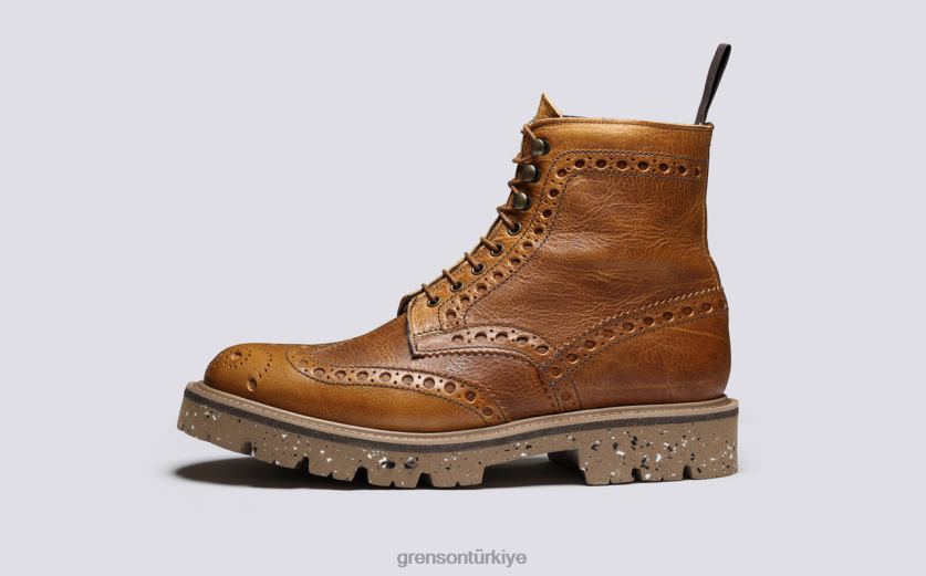Grenson fred erkekler kahverengi bot ayakkabı B466H28
