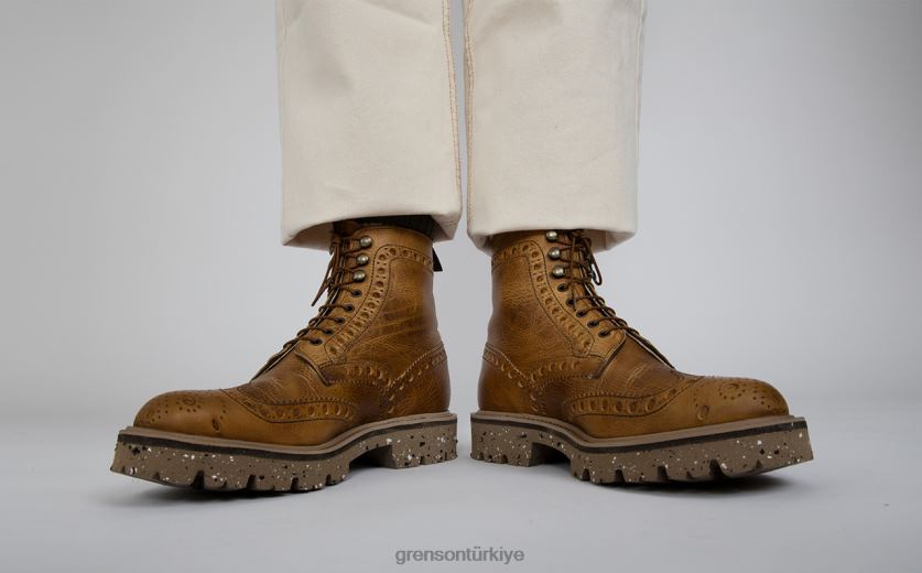 Grenson fred erkekler kahverengi bot ayakkabı B466H28
