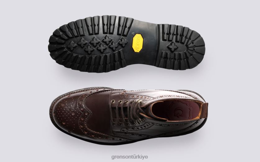 Grenson fred erkekler kahverengi bot ayakkabı B466H32
