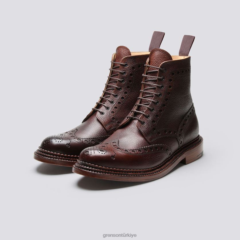 Grenson fred erkekler koyu kahverengi bot ayakkabı B466H36