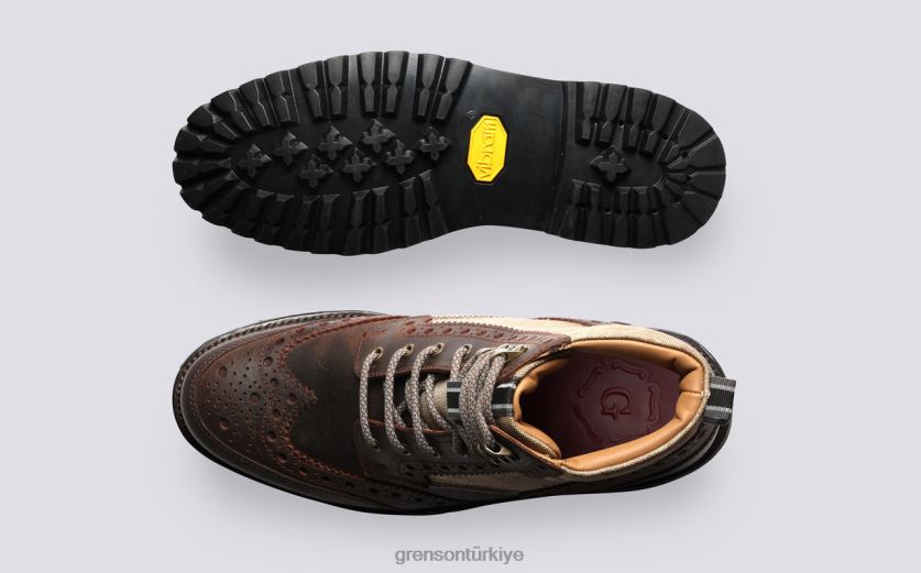 Grenson fred teknoloji erkekler kahverengi bot ayakkabı B466H29
