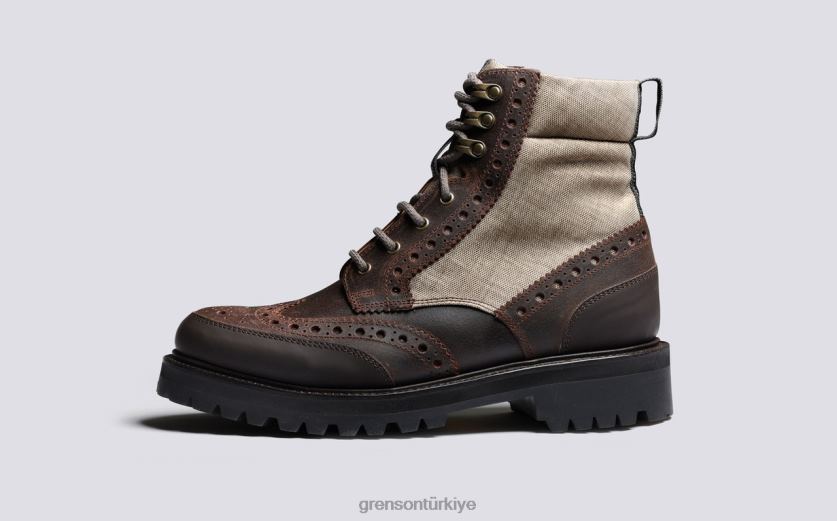 Grenson fred teknoloji erkekler kahverengi bot ayakkabı B466H29