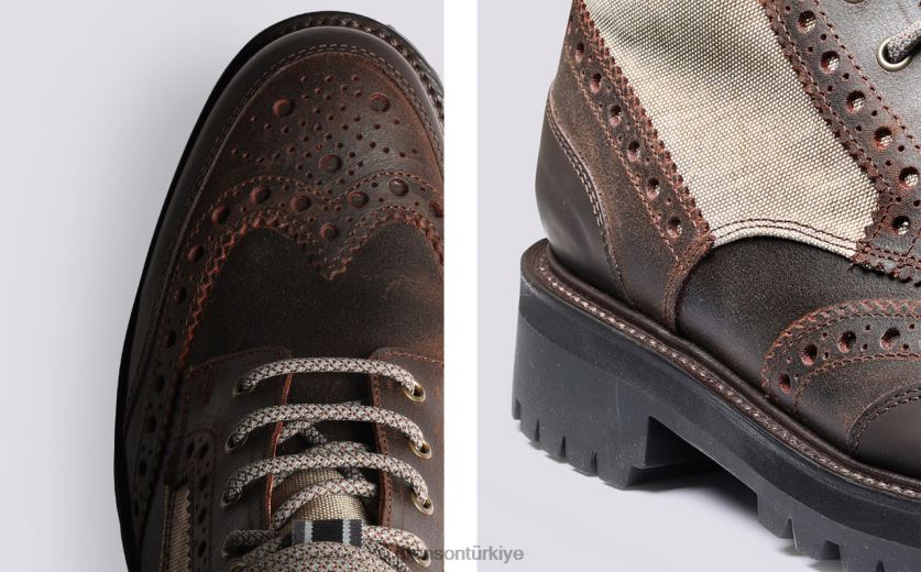 Grenson fred teknoloji erkekler kahverengi bot ayakkabı B466H29
