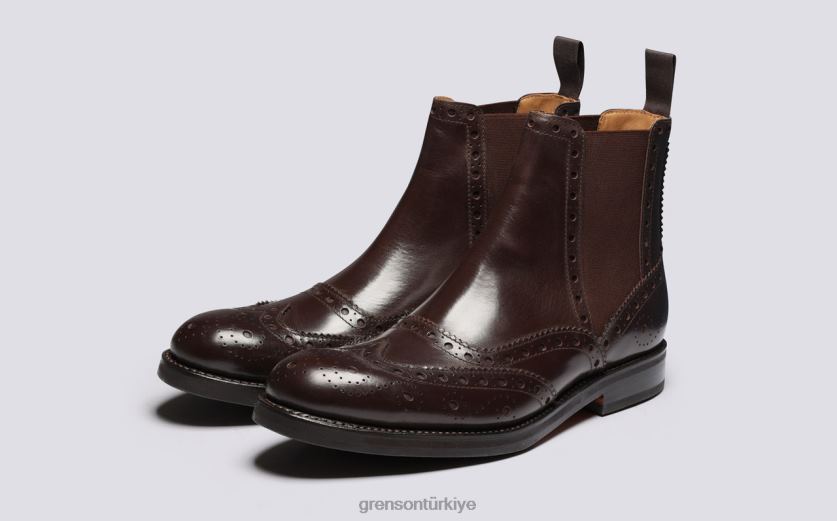 Grenson ralph erkekler kahverengi bot ayakkabı B466H55