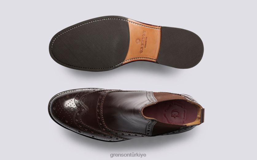 Grenson ralph erkekler kahverengi bot ayakkabı B466H55