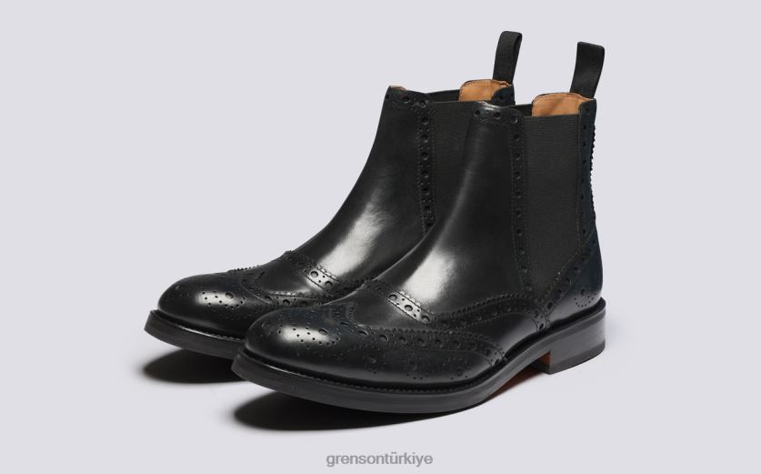 Grenson ralph erkekler siyah bot ayakkabı B466H56