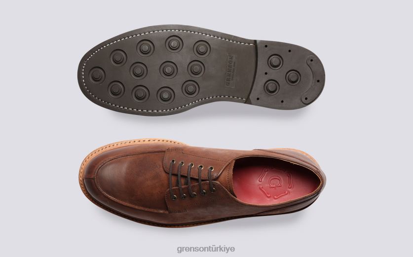 Grenson Mac erkekler Kahve derbi ayakkabı B466H164