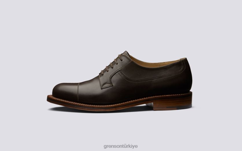 Grenson ayakkabı 10 erkekler espresso derbi ayakkabı B466H166