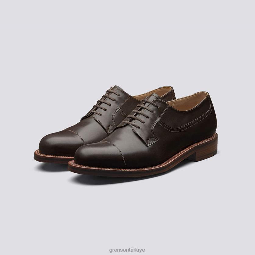 Grenson ayakkabı 10 erkekler espresso derbi ayakkabı B466H166