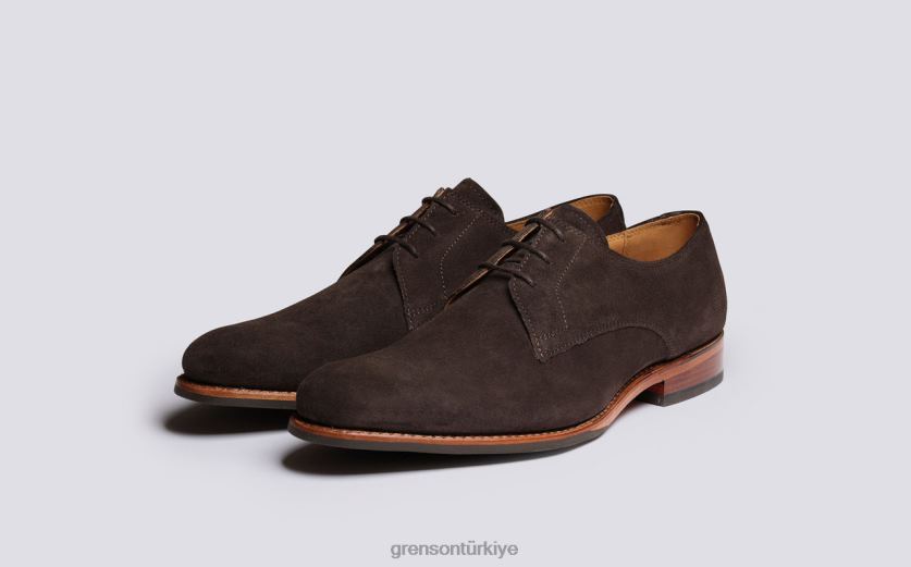 Grenson bahçıvan erkekler turba derbi ayakkabı B466H154