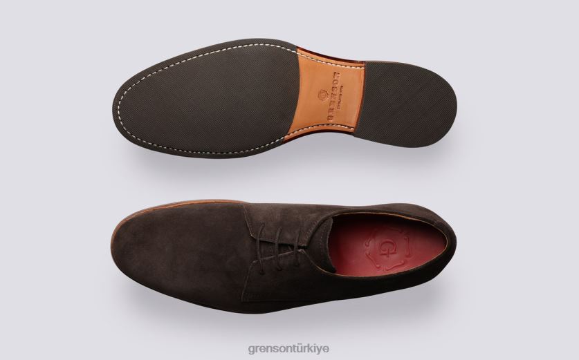 Grenson bahçıvan erkekler turba derbi ayakkabı B466H154