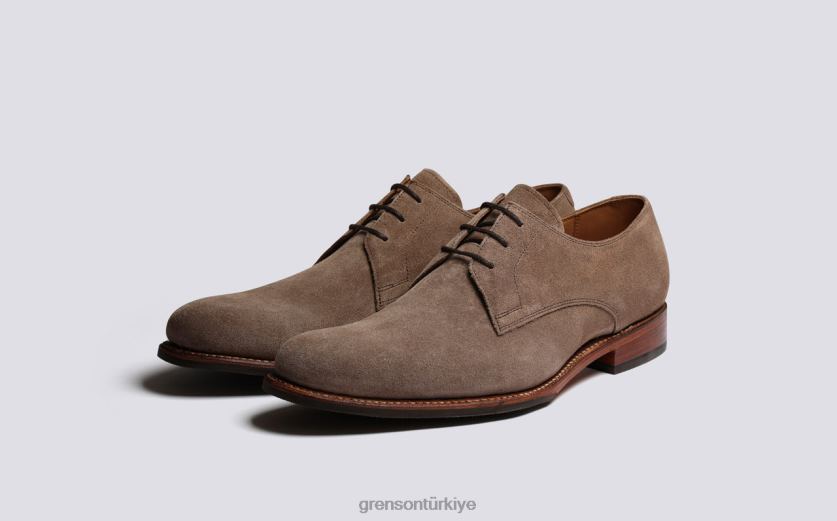 Grenson bahçıvan erkekler yer mantarı derbi ayakkabı B466H153